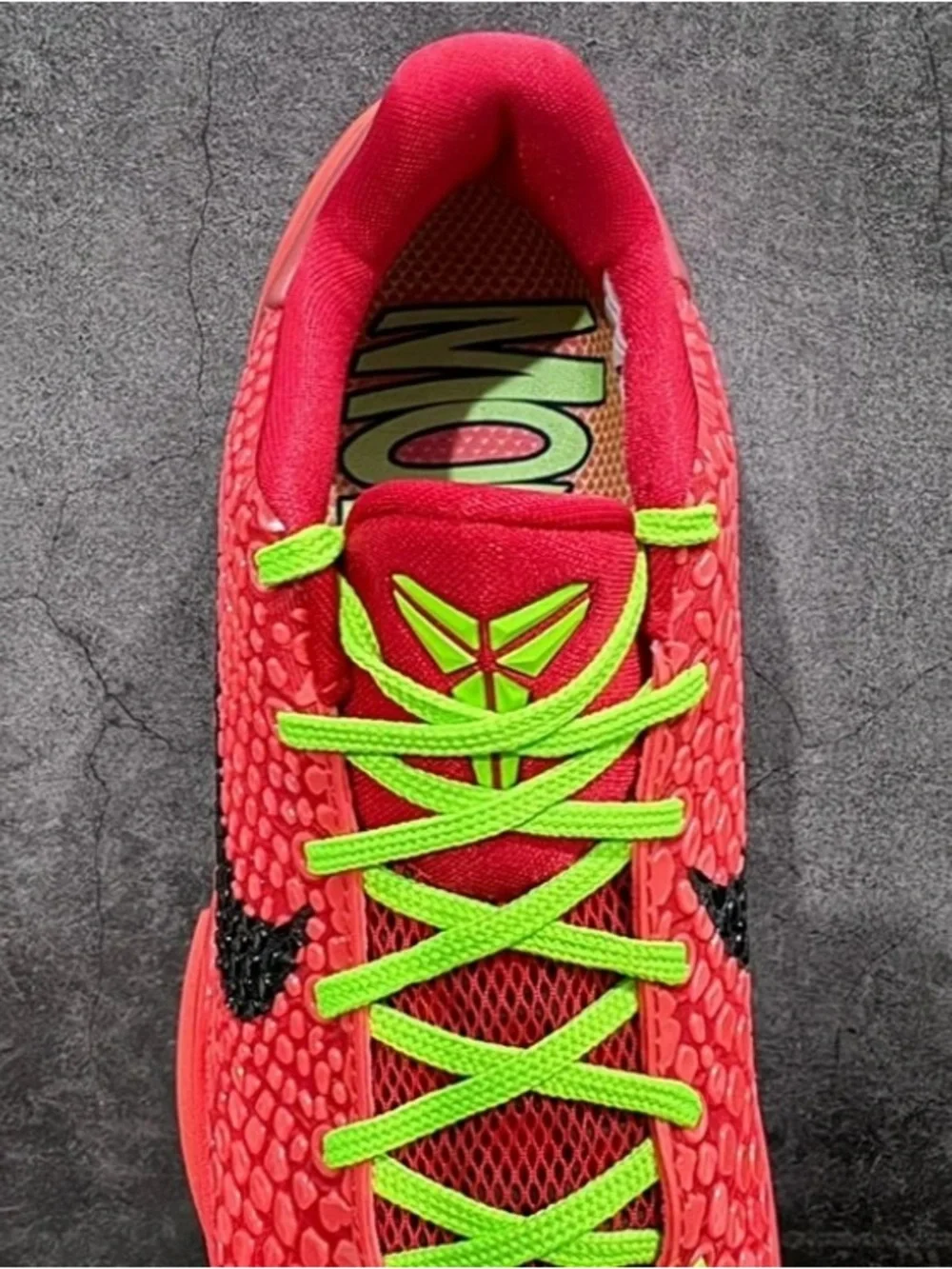 New Nike Kobe 6 Reverse Grinch Red Green Sneakers